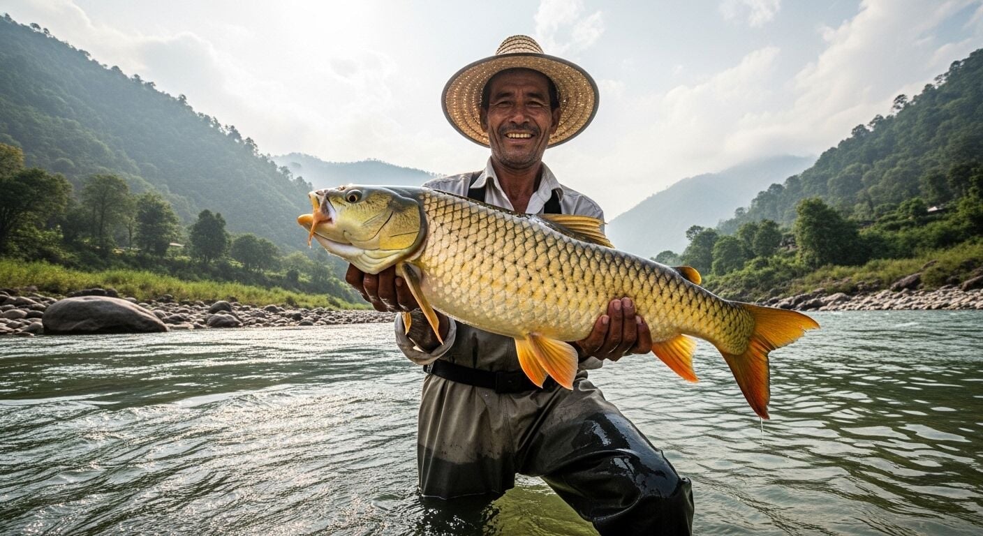 Fishing in Nepal